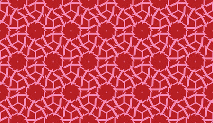 Obraz premium Vector geometric pattern. Triangles curved line. For wallpaper, presentation background, interior design, fashion print.