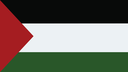 Palestine flag vector.