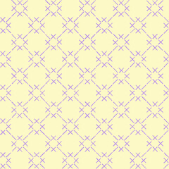 maroon crosses of hand drawn stripes. beige repetitive background. folk decorative art. vector seamless pattern. stylish fabric swatch. geometric wrapping paper. continuous design template for textile