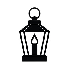 Lantern Minimalist Icon Vector Art