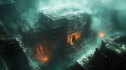Temple Ruins Under Ocean Reveal Forgotten Kingdom Lost By Time Photo