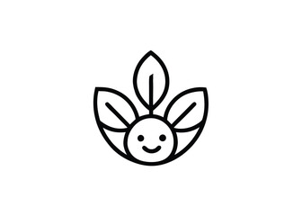 Nurturing Love for a Newborn Baby logo template
