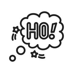 Oh Bubble icon vector image. Suitable for mobile apps, web apps and print media.