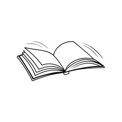 open book vector illustration