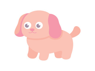 Cute Cartoon Puppy Dog Vector Illustration