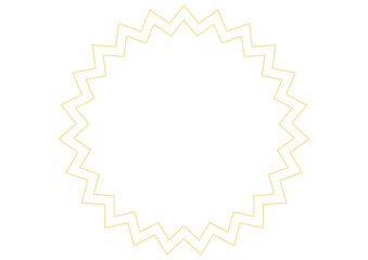 黄色のラベル風パンクフレーム