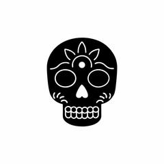 creative details Skull Icon Vector Illustration 