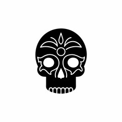 creative details Skull Icon Vector Illustration 