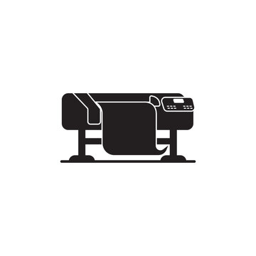 Large printer icon isolated vector graphics