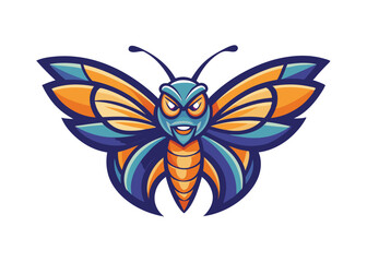 Butterfly logo icon design template elements .Abstract Vector Butterfly Icon Design. vector cartoon illustration
