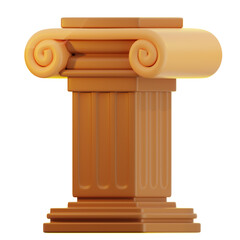3D illustration of Columns