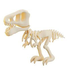 3D illustration of Dinosaurs Skull