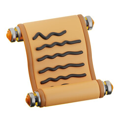 3D illustration of Manuscript