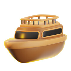 3D illustration of Ship