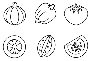 caprese line art elegant outline of italian dish