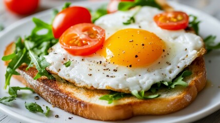 sandwich with egg and vegetables