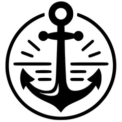Anchor logo silhouette © Breck