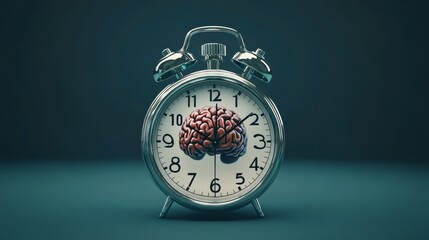 Stroke emergency concept with time = brain. World Stroke Day