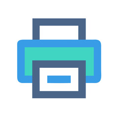 Fototapeta premium Printing Press Icon Representing Publishing, Production, and Print Media