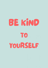 Motivation wall art, cartoon quote poster, greeting card, cute cover, pop art colors