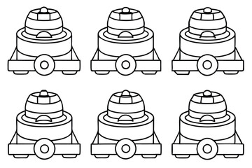 centrifuge line art detailed vector of laboratory apparatus