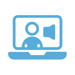 Fototapeta premium Webcast Icon Representing Online Streaming, Digital Broadcasting, and Virtual Events
