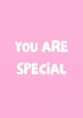 Motivation wall art, cartoon quote poster, greeting card, cute cover, pop art colors