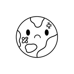 Save the World emoji with earth day