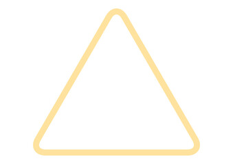 黄色の三角形のシンプルなフレーム背景