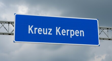 Obraz premium Modern dark blue rectangular sign