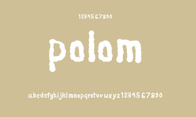 distort alphabet letters font and numbers. Classic  Lettering Designs. Typography fonts: regular lowercase. vector illustration