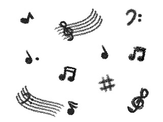 set of musical symbols