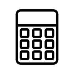 Calculator icon vector image. Suitable for mobile apps, web apps and print media.