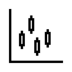 Candlestick Chart icon vector image. Suitable for mobile apps, web apps and print media.