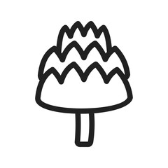 Artichoke icon vector image. Suitable for mobile apps, web apps and print media.