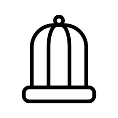 Bird Cage icon vector image. Suitable for mobile apps, web apps and print media.
