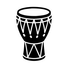 african drum icon, african drum silhouette vector illustration-simple silhouette illustration of african drum, perfect for african drum logos and icons