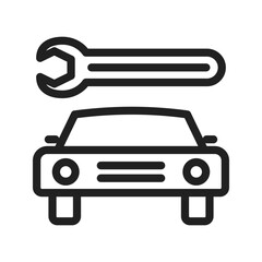 Car Repair icon vector image. Suitable for mobile apps, web apps and print media.
