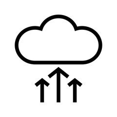 Cloud Upload Progress icon vector image. Suitable for mobile apps, web apps and print media.