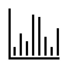 Column Chart icon vector image. Suitable for mobile apps, web apps and print media.