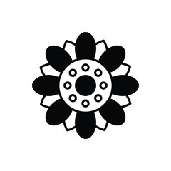 Mandala  icon vector stock illustration