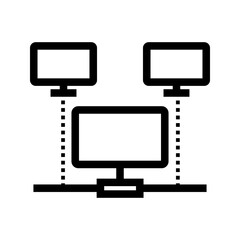 Connected Systems II icon vector image. Suitable for mobile apps, web apps and print media.
