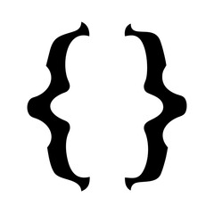 Obraz premium code brackets icon, code brackets silhouette vector illustration-simple silhouette illustration of code brackets, perfect for code brackets logos and icons