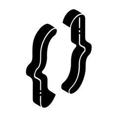 code brackets icon, code brackets silhouette vector illustration-simple silhouette illustration of code brackets, perfect for code brackets logos and icons