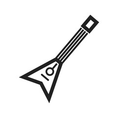 Electric Guitar icon vector image. Suitable for mobile apps, web apps and print media.