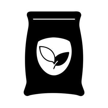 recommend clip art: fertilizer bag icon, fertilizer bag silhouette vector illustration-simple silhouette illustration of fertilizer bag, perfect for fertilizer bag logos and icons