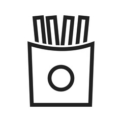 Fries icon vector image. Suitable for mobile apps, web apps and print media.