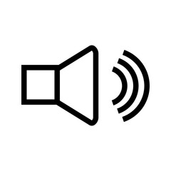 Full Volume icon vector image. Suitable for mobile apps, web apps and print media.