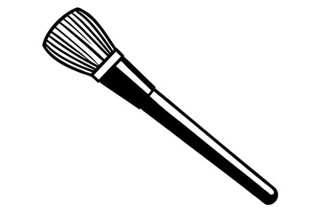 makeup brush  silhouette vector