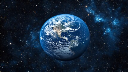 Earth in Space with Planet, Astronomy, and Universe.